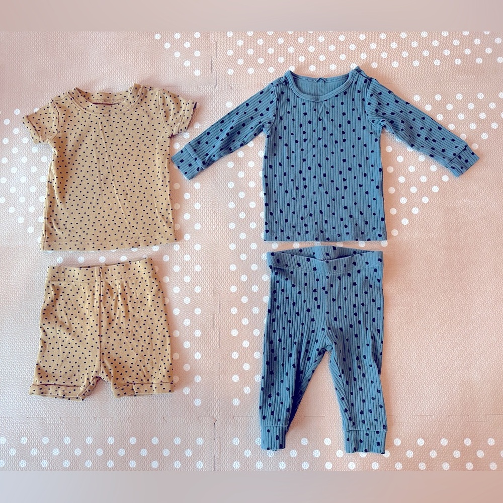 Infant Poke Dot Pajama Set Bundle